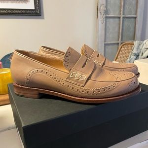 Angela Scott Ms. Charlotte Loafer- Taupe, Size 39 (9M)